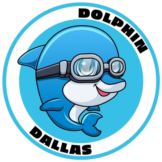 Dolphin swimming level badge — freestyle basics